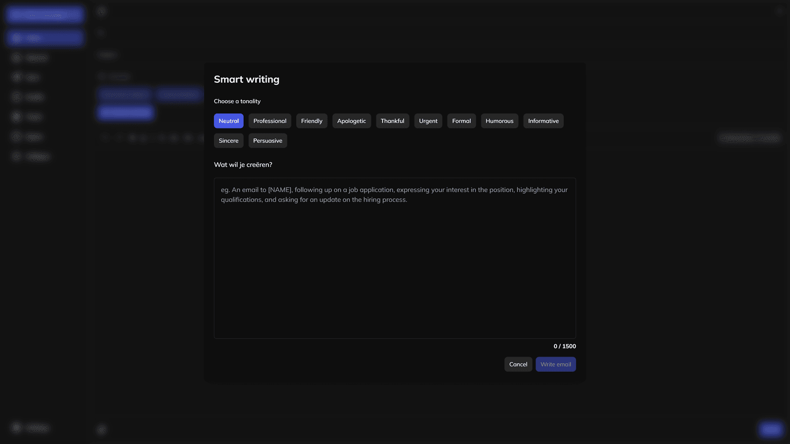 MailMate Smart Writing